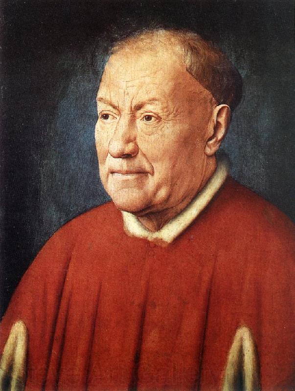 EYCK, Jan van Portrait of Cardinal Niccolo Albergati dfg Spain oil painting art